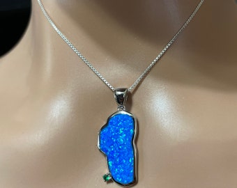 Lake Tahoe Pendant/Lake Tahoe Map/Sterling Silver Lake Tahoe/Lake Tahoe/Gift