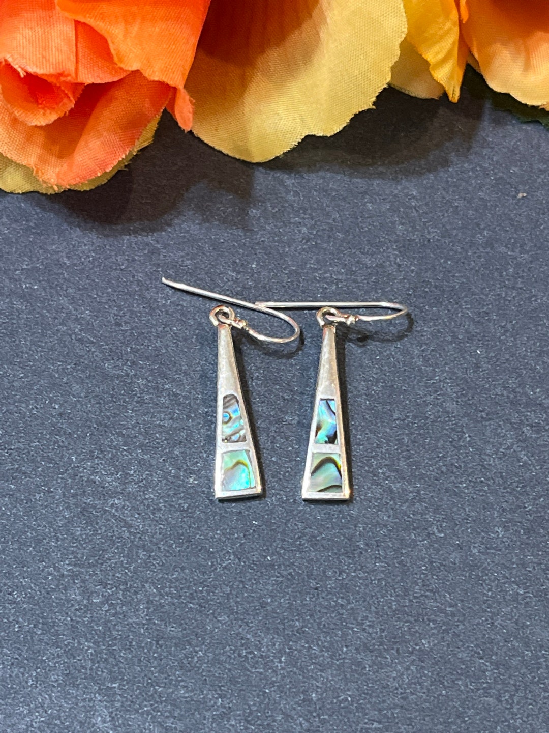 Faceted Danielle Abalone Shell Earrings main image 1