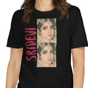 Bollywood Legend Sridevi Unisex T-Shirt, Vintage Bollywood shirt, Bollywood tees, Desi pop Culture, 90&#39;s Bollywood vintage Desi shirt,