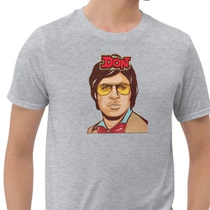 Unisex Don Bollywood T-shirt, Vintage Bollywood Legend T-shirt, Bollywood popcultuur, Bollywood Fan, beste cadeau voor haar, beste cadeau voor hem