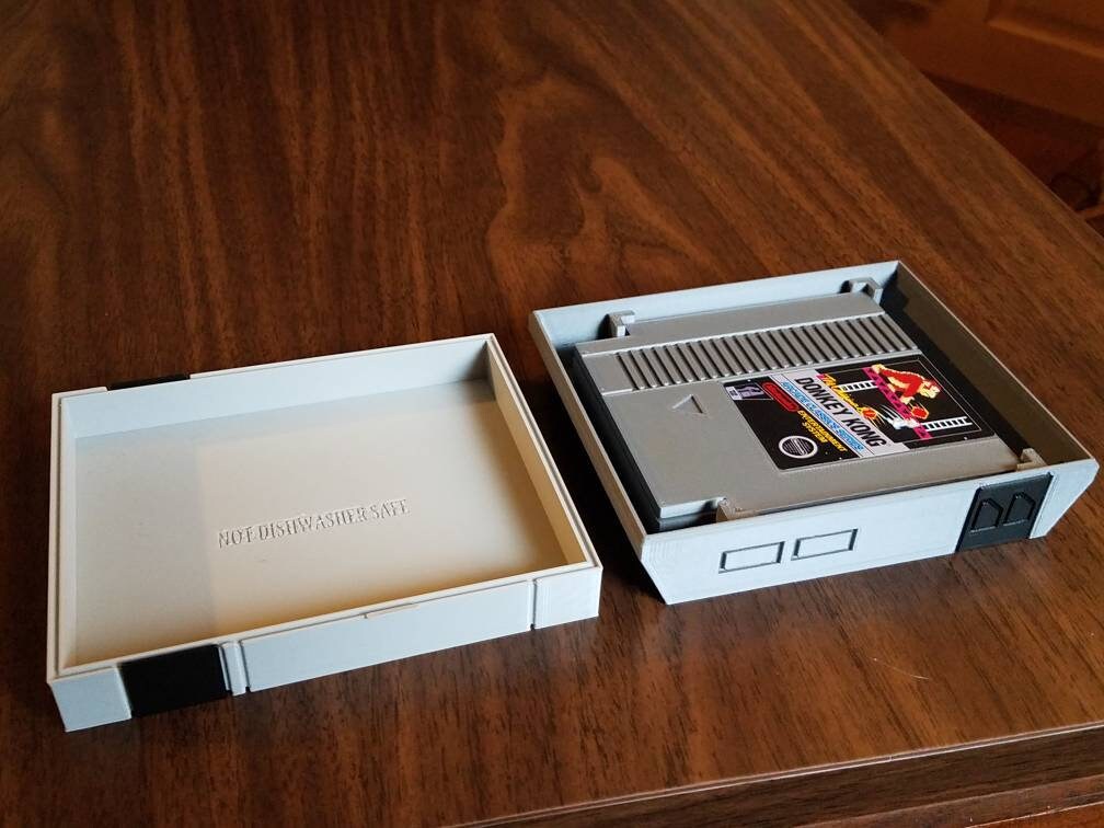 3D Printed NES Cartridge Coaster Set and Console Case - Etsy