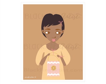 Black Fine Art Girls Print 7