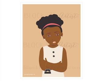 Black Fine Art Girls Print 9