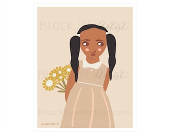 Black Fine Art Girls Print 1