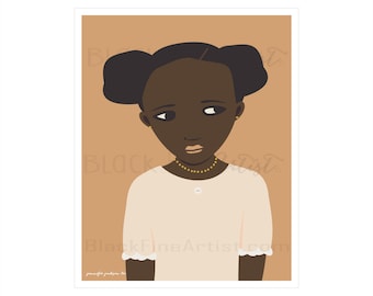 Black Fine Art Little Girl's Sister