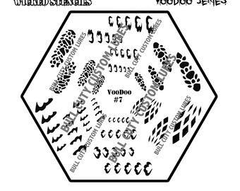 Download Bccl Voodoo 7 Lure Stencils Crankbait Jerkbait Topwater Bass Fishing Painting Scales Patterns Dots Circles Hexagon Camo Stripes Air Brush Craft Supplies Tools Visual Arts Sirba Communication Com