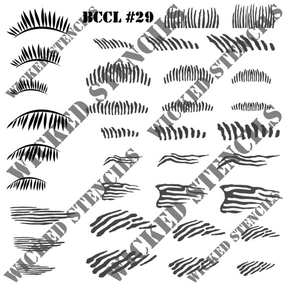 fish scale stencils for lures PLA & Resin Big Lure Precision Airbrush Stencils Hand Whitmore Farm Stencils - Barlow's
