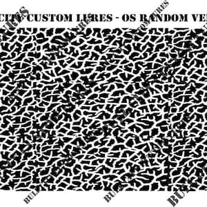 Slumpmässiga vener Stort schablonmönster Stort bete Crankbait Jerkbait Topwater Bass Målning Fjällor Mönster Prickar Cirklar Hexagon Ränder Airbrush