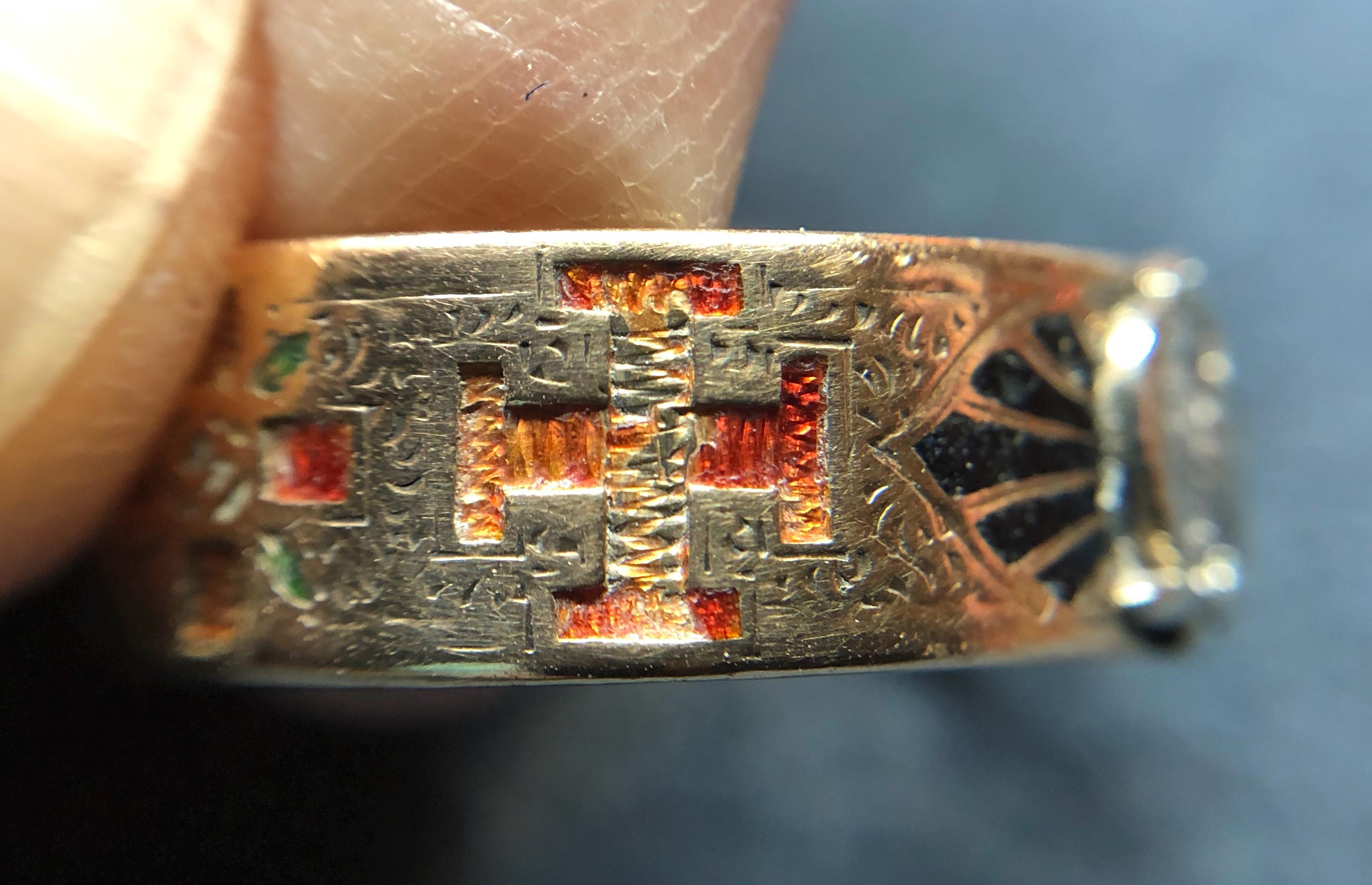 Vintage 1955 14K Gold Masonic Ring 32 Degree Scottish Rite Kinney Maker ...