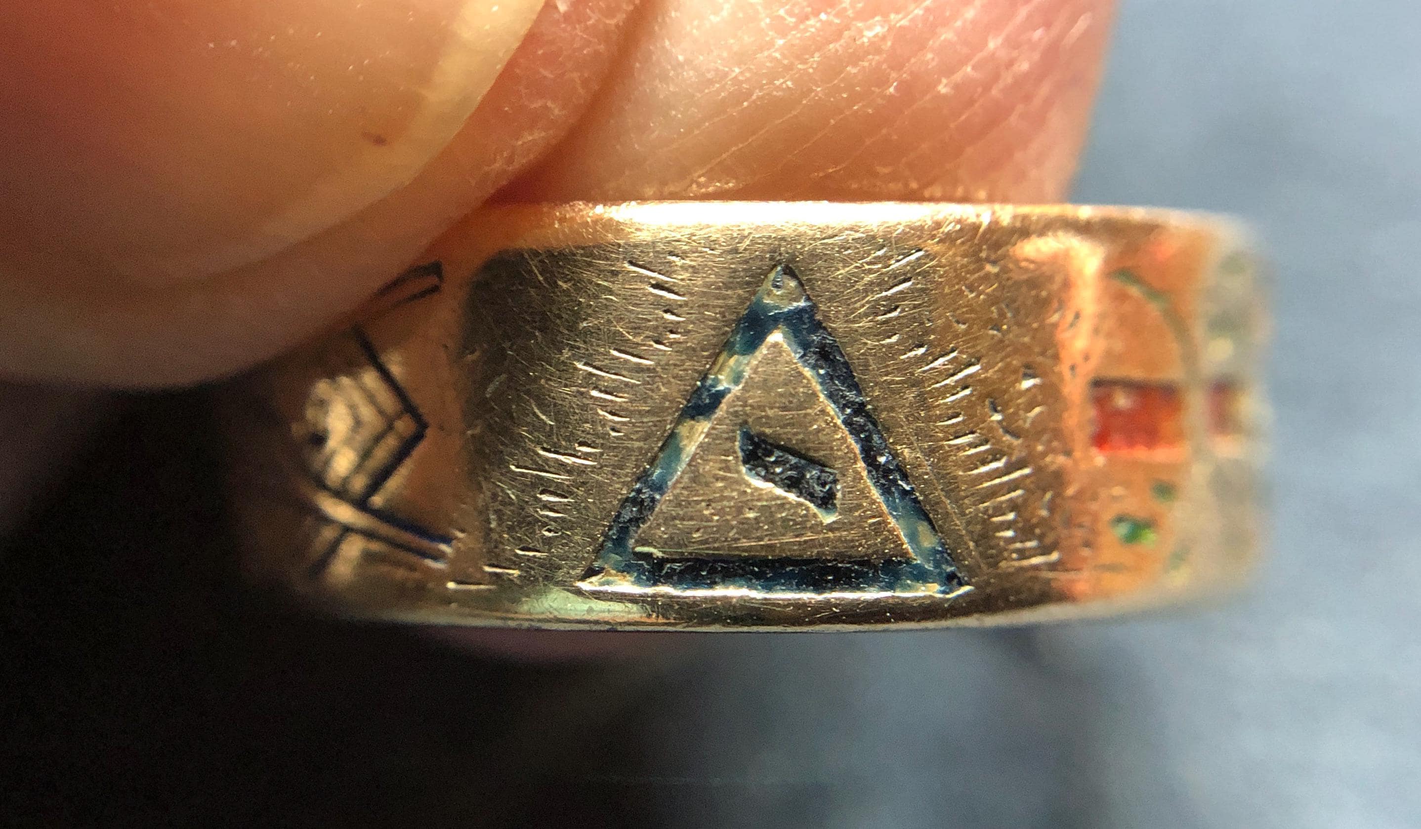 Vintage 1955 14K Gold Masonic Ring 32 Degree Scottish Rite Kinney Maker ...