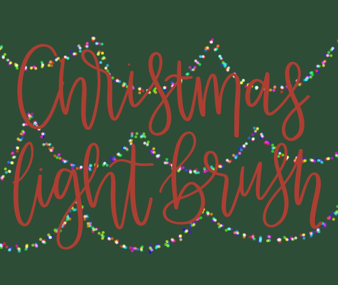 Christmas Light Brush for Procreate - Etsy