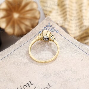 •AQUAMARINE - FREEFORM• dotted bezel silver ring (size 6)