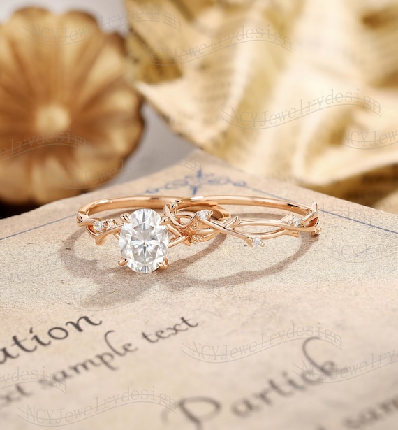 Twig ring on sale rose gold