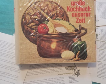 German Cookbook Book Page Packs with 10 Pages from 1969 German Cookbook - NOT Shiny