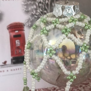 Beaded Bauble ornament cover craft Kit
