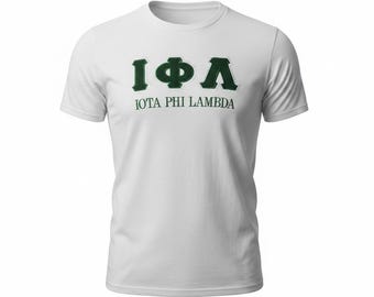 Embroidered Iota Phi Lambda Sorority t-shirt
