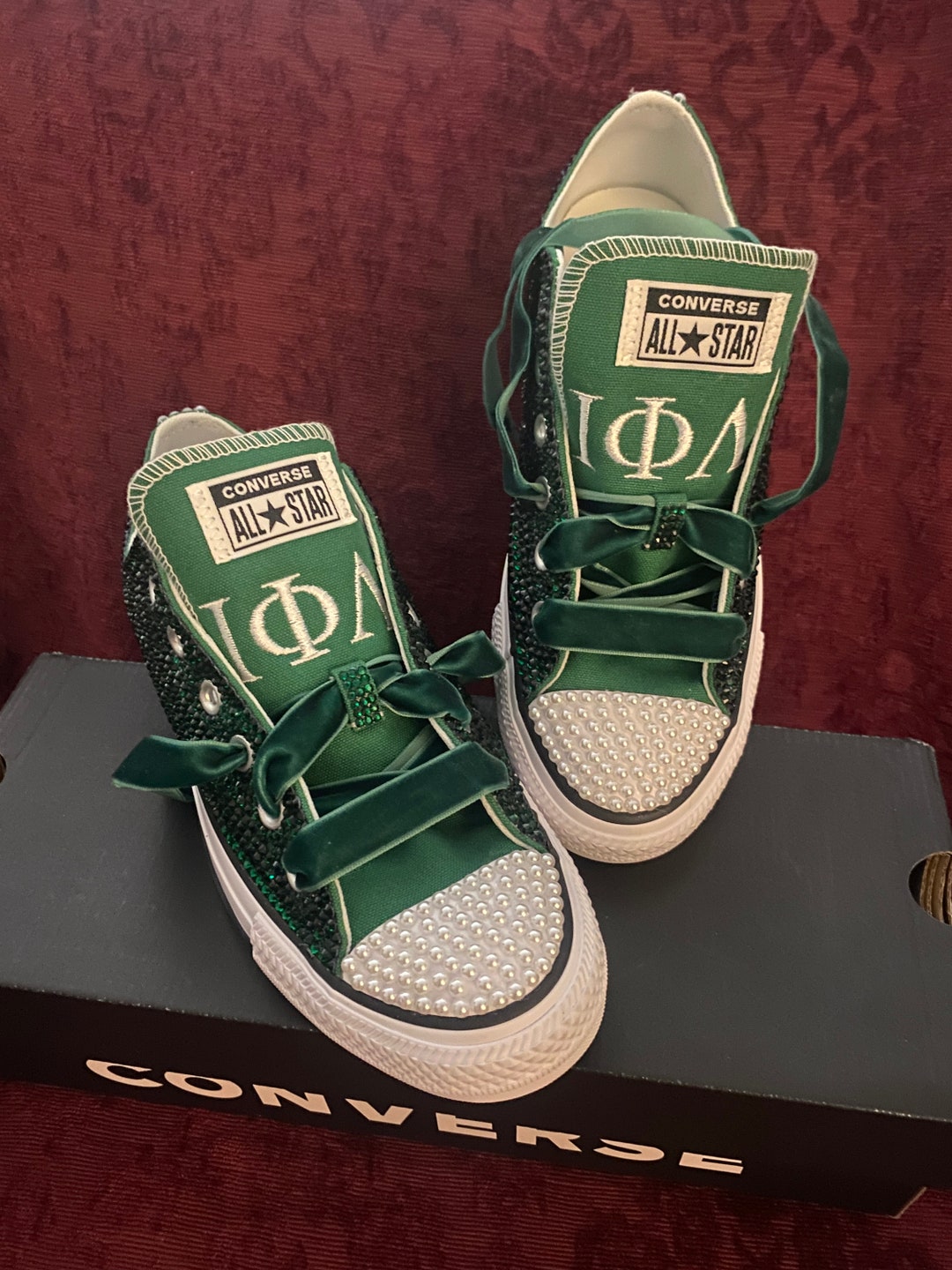 Custom Bling Converse - Etsy