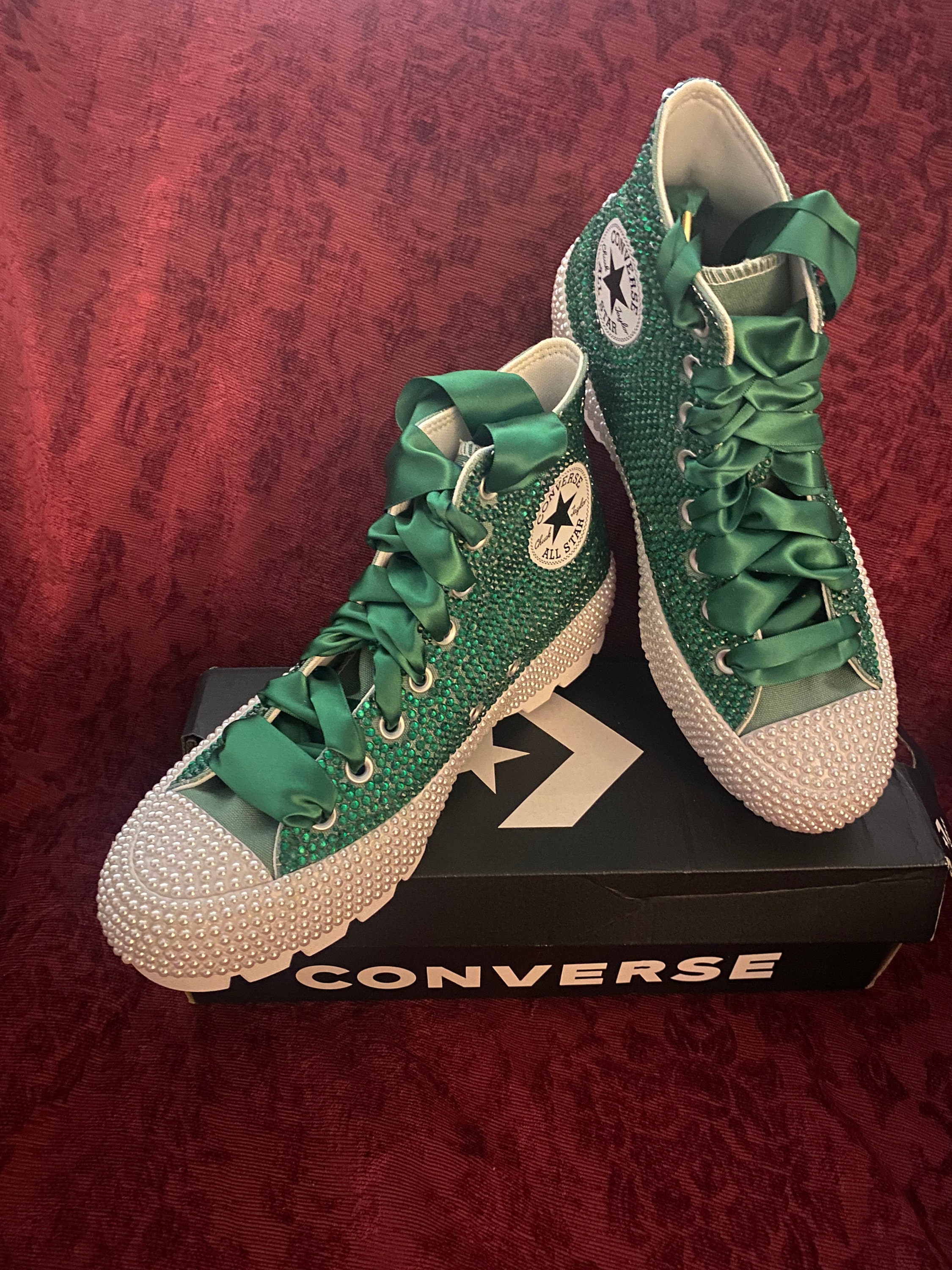 Custom Bling Converse - Etsy