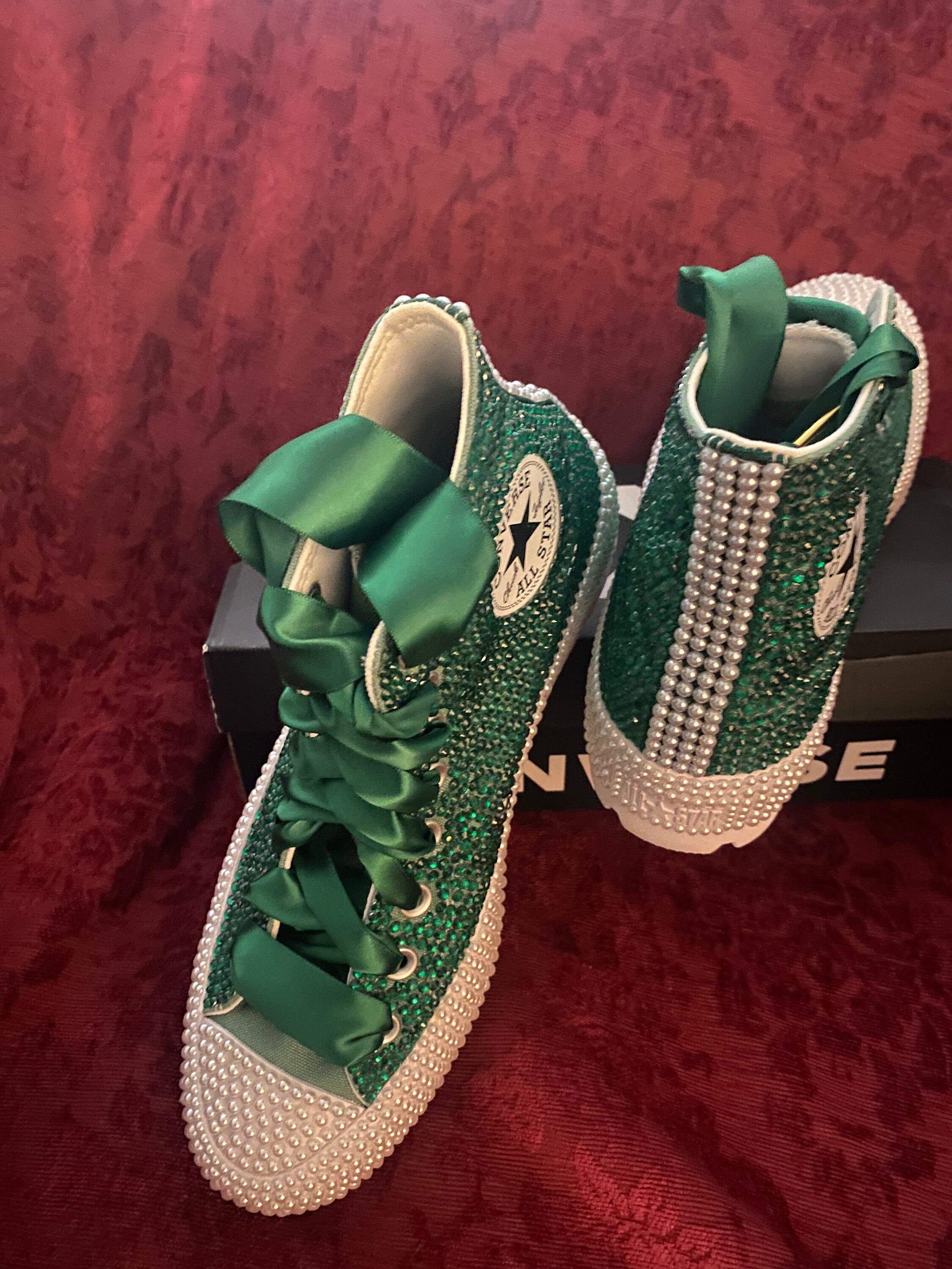 Custom Bling Converse - Etsy