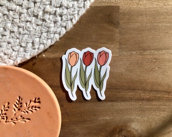 Tulip Sticker | Waterproof | Vinyl | Multicolor | Laptop/Water bottle decal