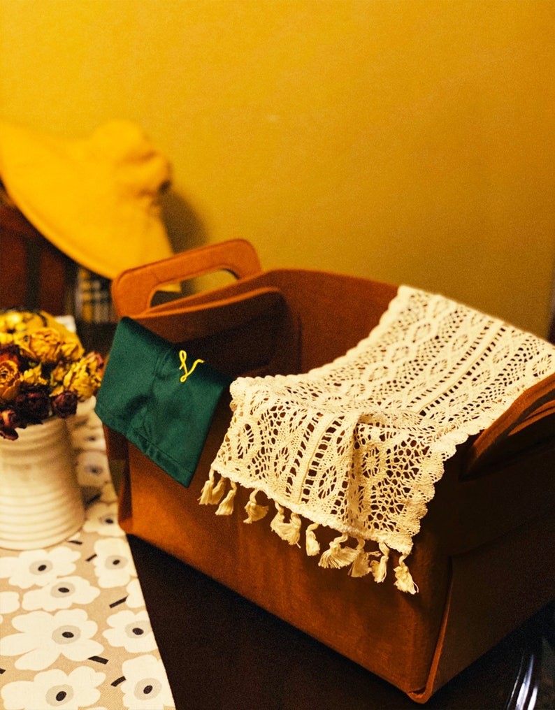 Grey Felt Storage Binsstorage Binstoragehome Storage Etsy