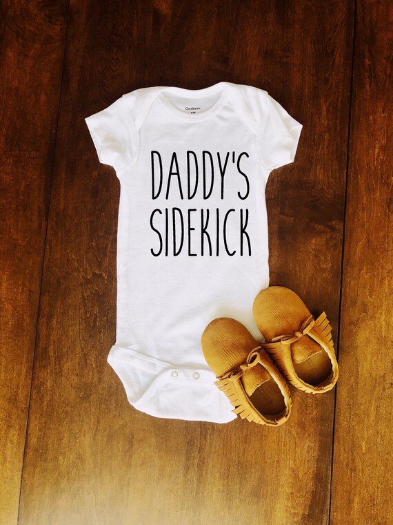 Onesies Rae Dunn Baby Clothing Daddy's Sidekick Onesie/ Rae Dunn