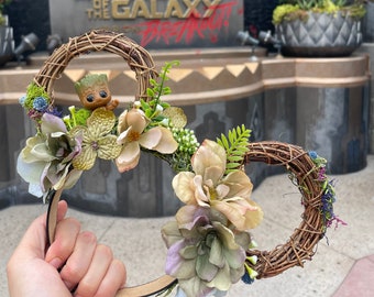 Baby Groot Mickey Ears: Galaxy Guardians Headband