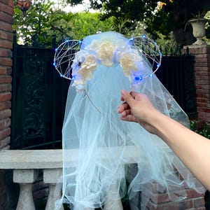 Haunted Mansion Bride Mickey Ears/Ghost Bride/ Constance Hatchaway Minnie ears/ Bride Mickey ears / The Tiara Twins