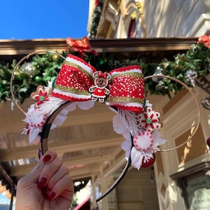 Lebkuchen Maus Weihnachtsohren Haarband: Candy Micky Ohren