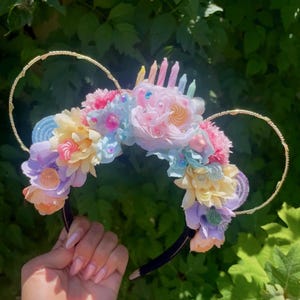 Birthday Mickey Ears/ Rainbow birthday candy celebration mouse ears/ happy birthday candy ears