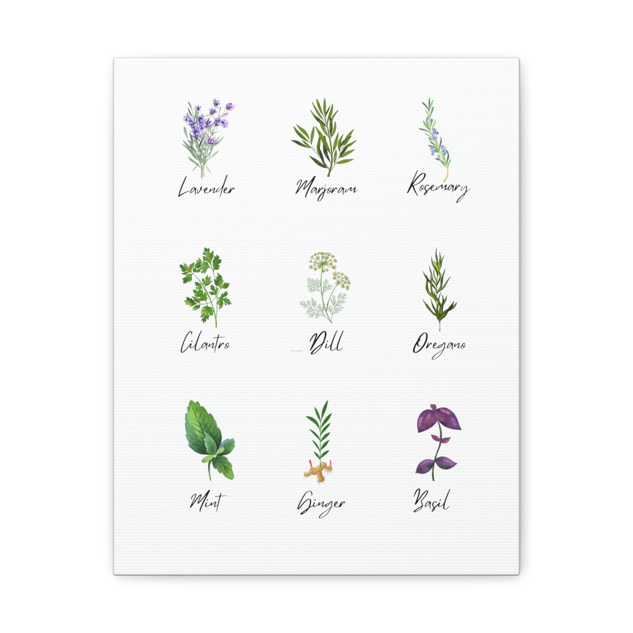 Herb Wall Art Kitchen Decor Herb Wall Hanging Farmhouse Etsy Canada