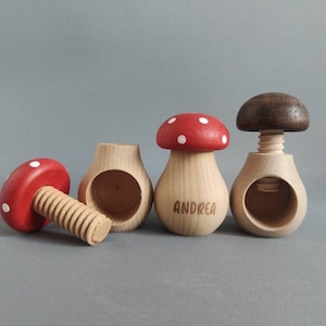 Nussknacker Kinder Nüsse Natur Pilz Fliegenpilz Küche Wohnen Esszimmer Nikolaus Weihnachtsgeschenk Backen Kochen advendskalender Geschenk