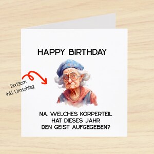 Geburtstagskarte Klappkarte, aufklappen, Oma, Sarkasmus, Postkarte, Beste Freundin, Geschenk, Valentinskarte, Happy Birthday