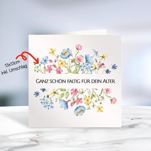 Geburtstagskarte Klappkarte, aufklappen, Falten, Sarkasmus, Postkarte, Beste Freundin, Geschenk, Valentinskarte, Happy Birthday, schön,