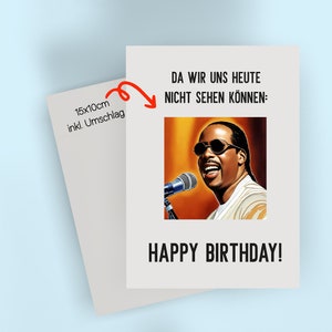 Geburtstagskarte Klappkarte, aufklappen, Blinder sänger, Sarkasmus, Postkarte, Beste Freundin, Geschenk, Valentinskarte, Happy Birthday