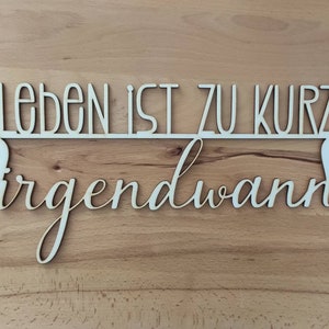 Holzspruch Holzschild Sprüche Leben Holzdeko Holzbild Wanddeko Etsy.de
