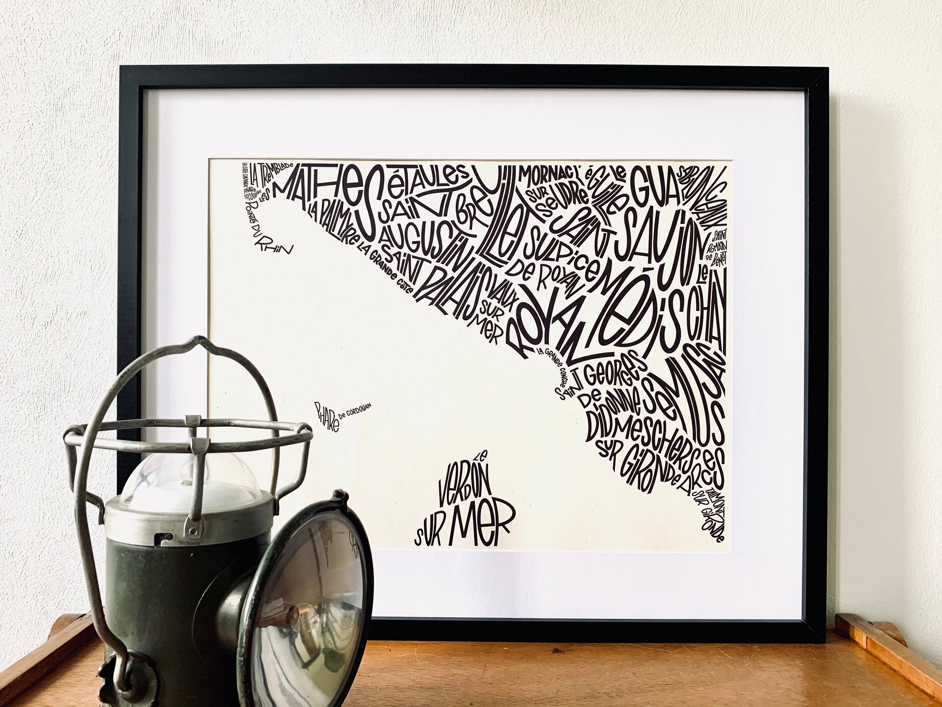 Royan/ Côte Royannaise/Affiche Plan Map Carte Format 30x40cm