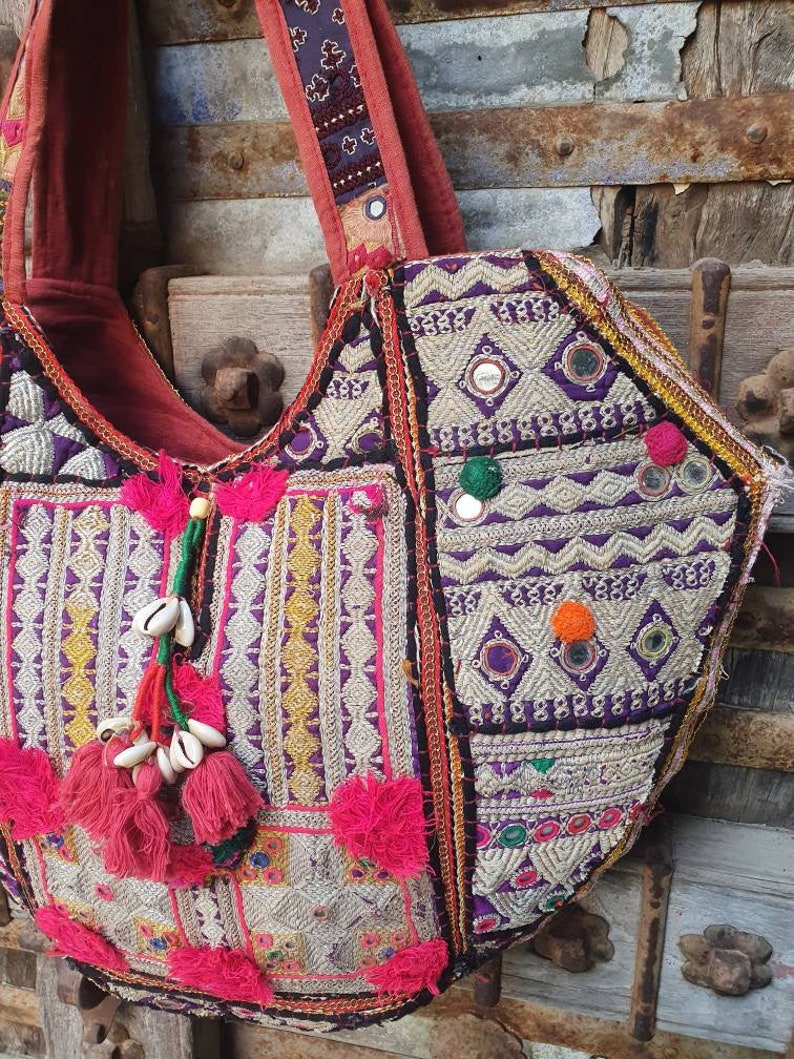 Banjara embroidery tote bag
