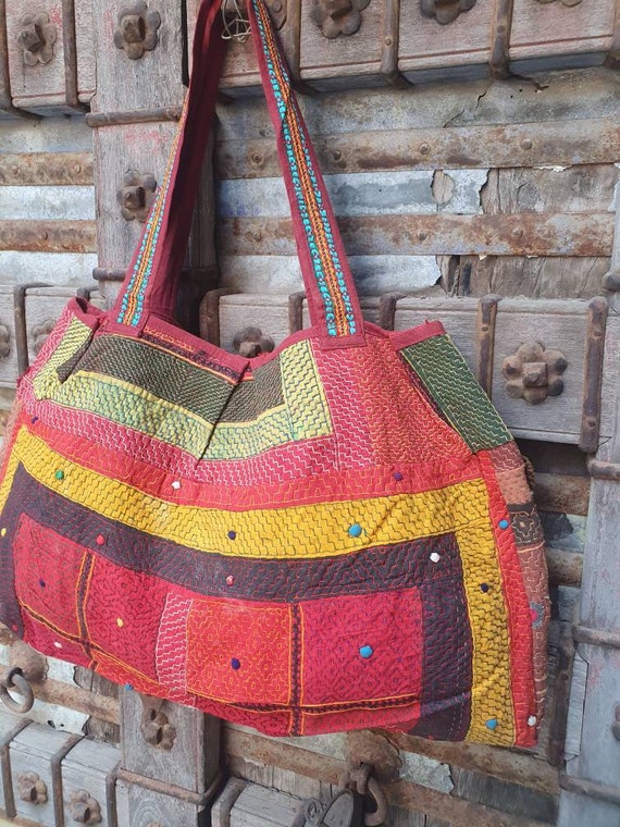 Vintage banjara embroidery tote bag - image 5