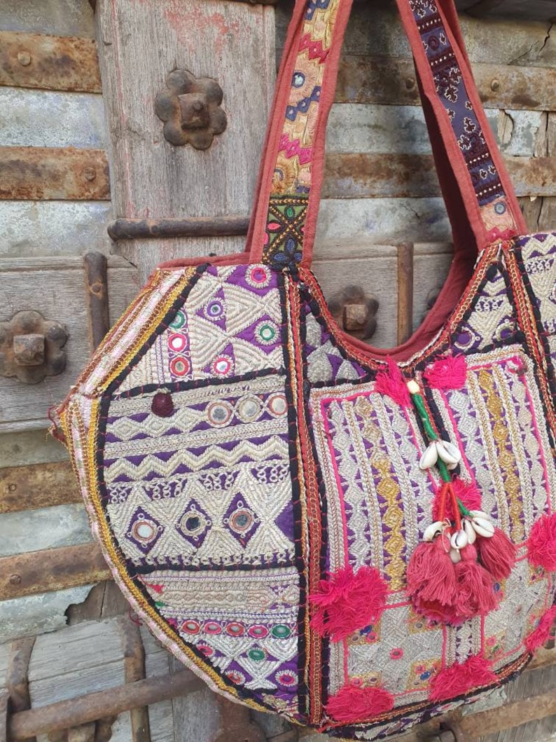Banjara embroidery tote bag