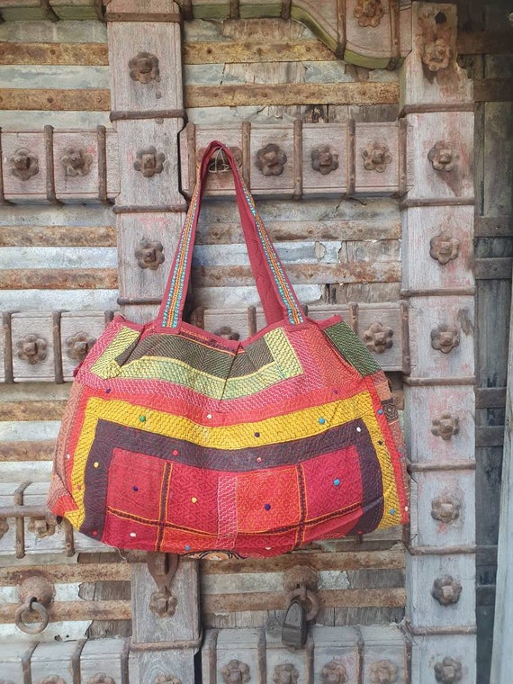 Vintage banjara embroidery tote bag - image 4