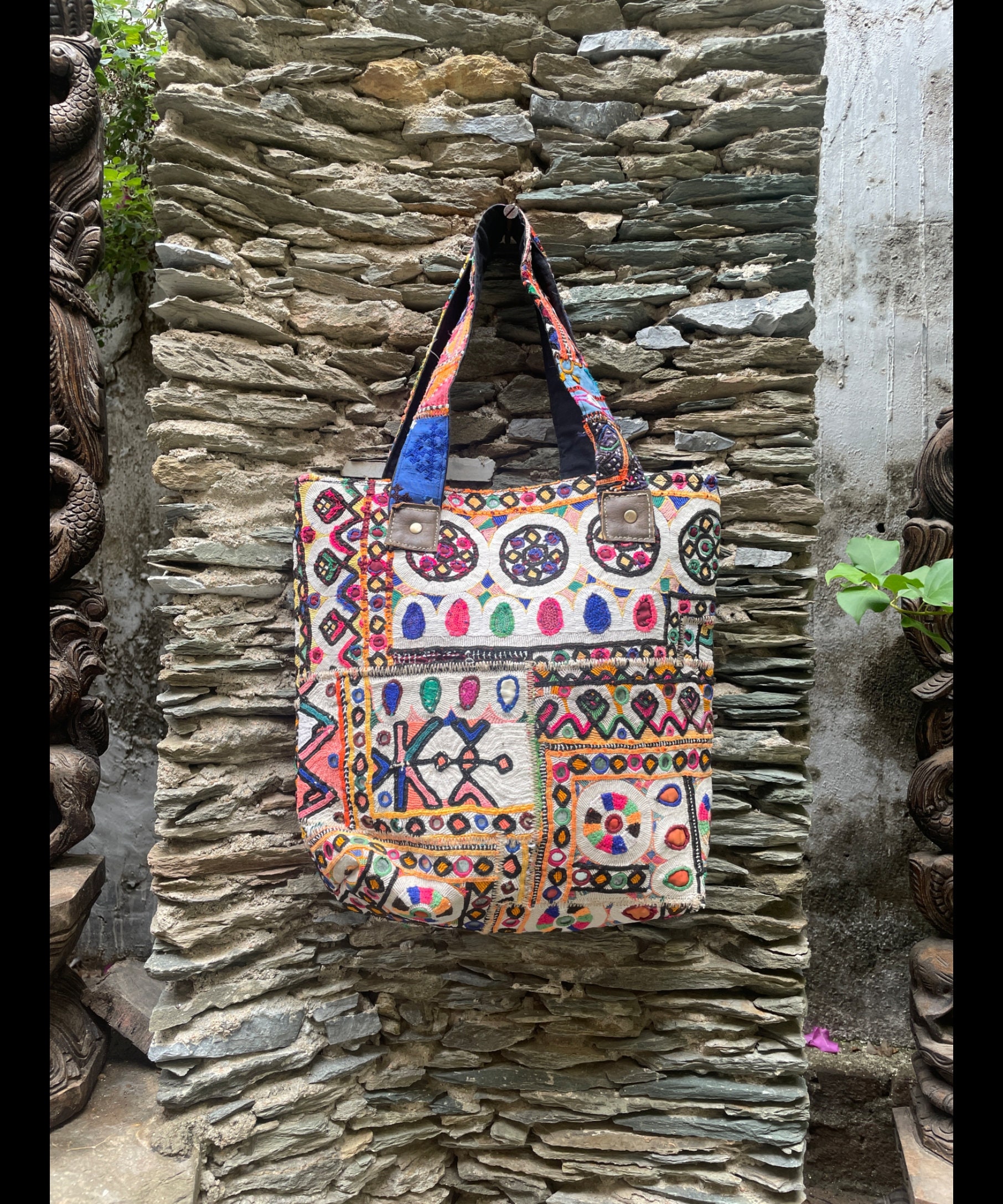 Banjara Embroidery Tote Bag / Banjara Bag - Etsy