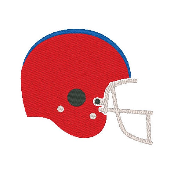 Football Helmet Embroidery Design PES & DST Digital Files Etsy