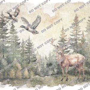 Vintage Duck PNG | Retro Mallard Art for Fall Decor | Duck Hunting Clipart | Unique Vintage Duck Images