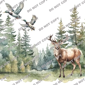 Vintage Duck PNG | Retro Mallard Art for Fall Decor | Duck Hunting Clipart | Unique Vintage Duck Images