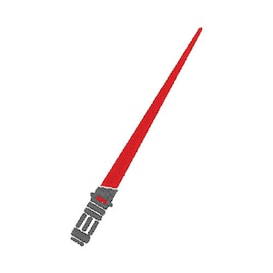 Lightsaber Embroidery Design PES & DST Digital Files, Hoop Size: 4”x4”