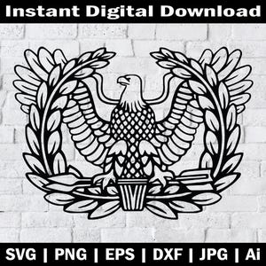 US Army Warrant Officer Eagle Digital Design | Instant Digital Download - Dxf, Eps, Png, Svg Files for Crafting & Design