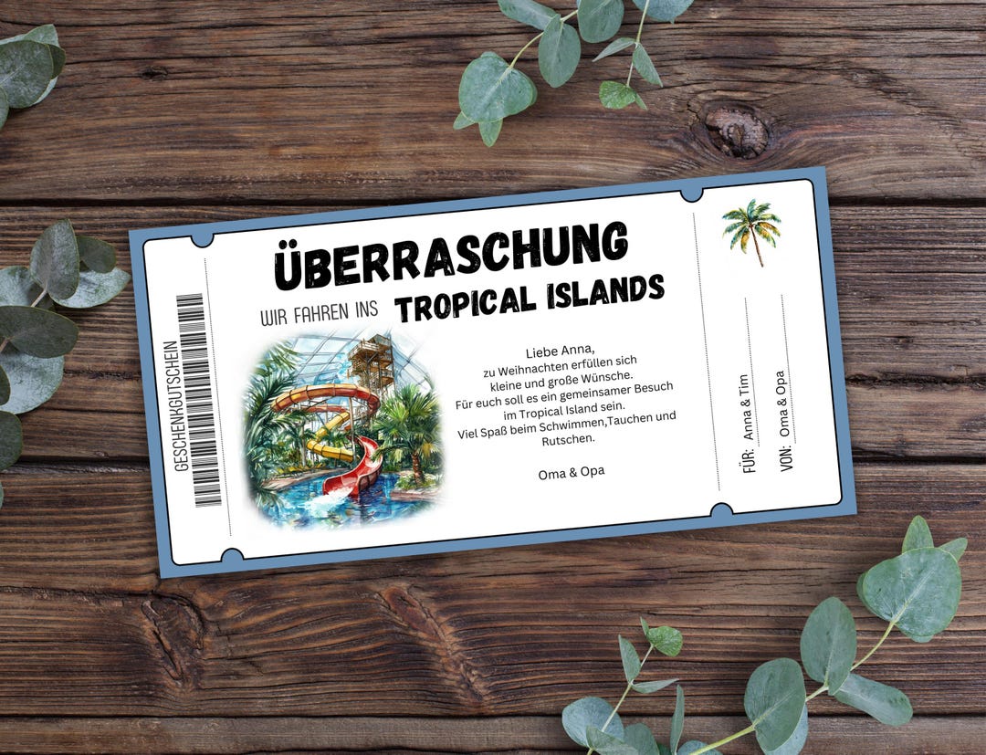 Spannende Gutscheine Tropical Island Bild