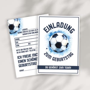 Carte d'invitation de football pour l'anniversaire des enfants | Anniversaire des enfants de football | Invitations d'anniversaire | Carte d'invitation imprimable