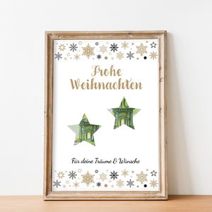 Money gift Christmas &quot;Merry Christmas&quot;, DIY money gift, Christmas gift, last minute gift, money gift - to print